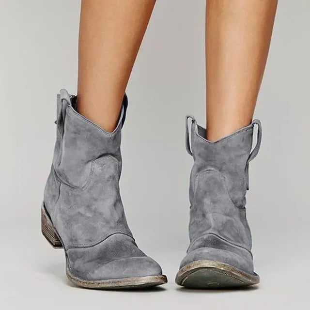 Olivia Stiefeletten | Bequeme Vintage Cowboy-Stiefeletten
