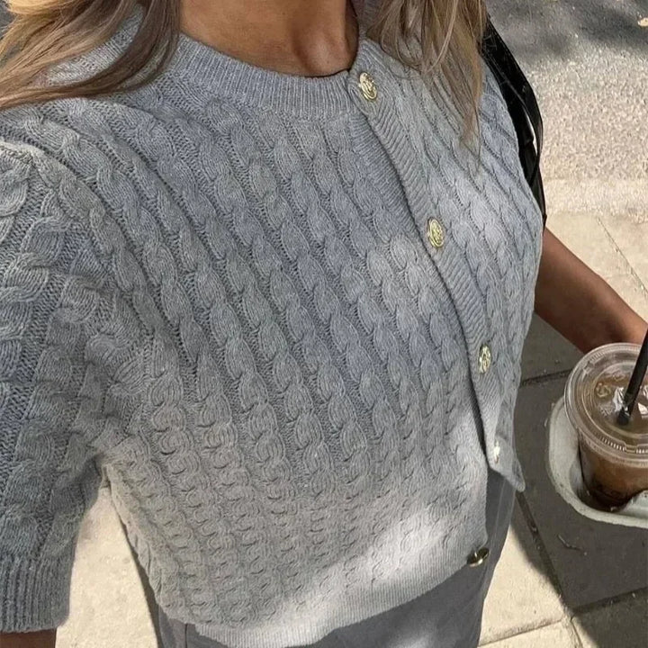 Strickweste für den Herbst - Elegante ärmellose Cardigan mit Knöpfen für Damen