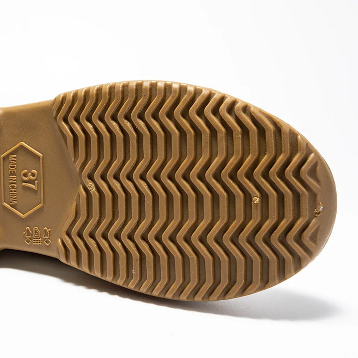 Regenstiefel für den Herbst - Wasserdichte Halbhohe Gummistiefel mit rutschfester Sohle für Damen