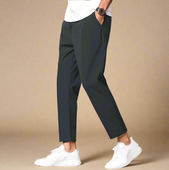 Marcello Freizeithose | Premium Stretch Smart Hosen mit Kordelzug für Herren