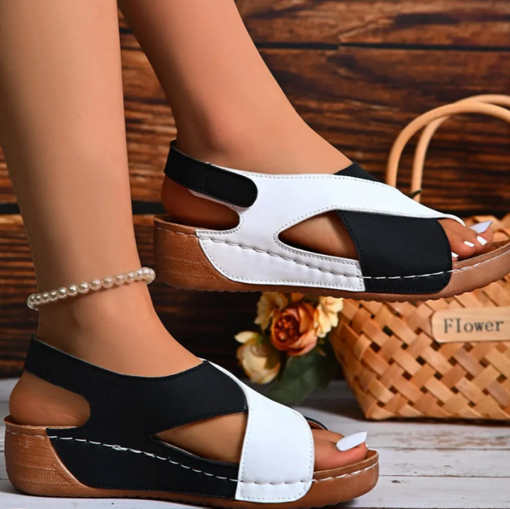Hildegard Sandalen - Orthopädische Damen Komfortsandalen mit Kreuzriemen