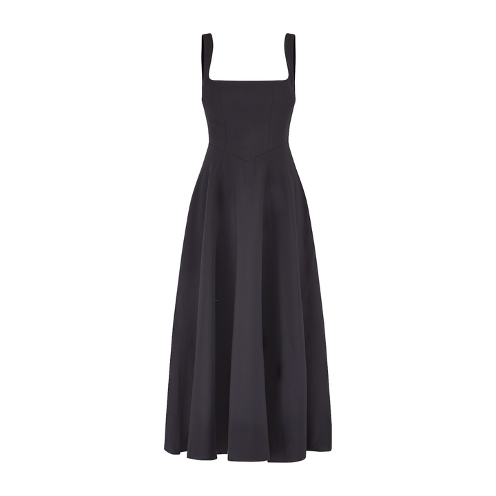 Abendkleid für Damen - Elegantes Midi-Trägerkleid für Sommer