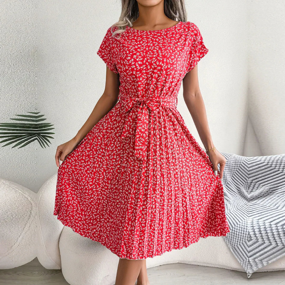 Olivia Sommerkleid | Luftiges Midikleid mit hoher Taille