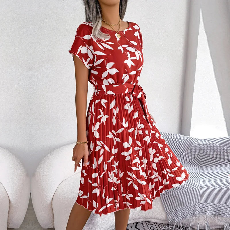 Olivia Sommerkleid | Luftiges Midikleid mit hoher Taille