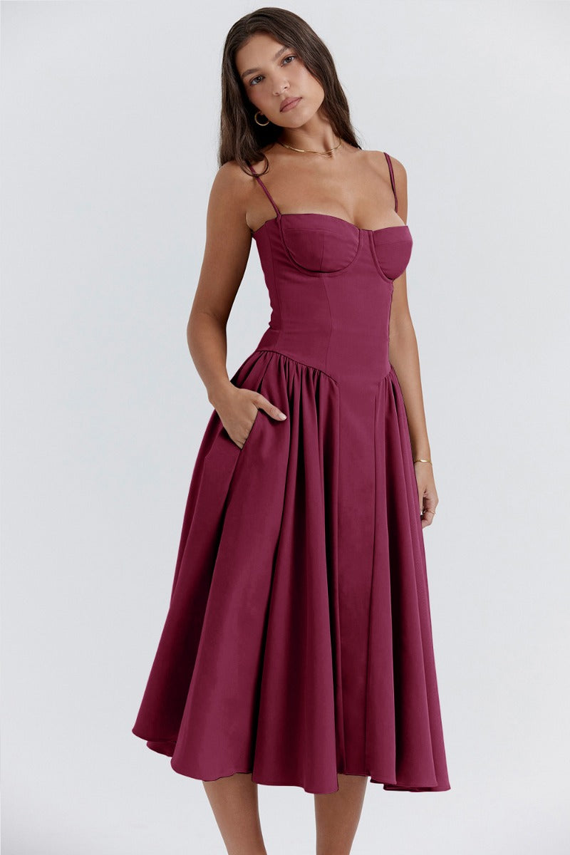 Abendkleid für Damen - Elegantes Corsagenkleid für Hochzeiten und Partys
