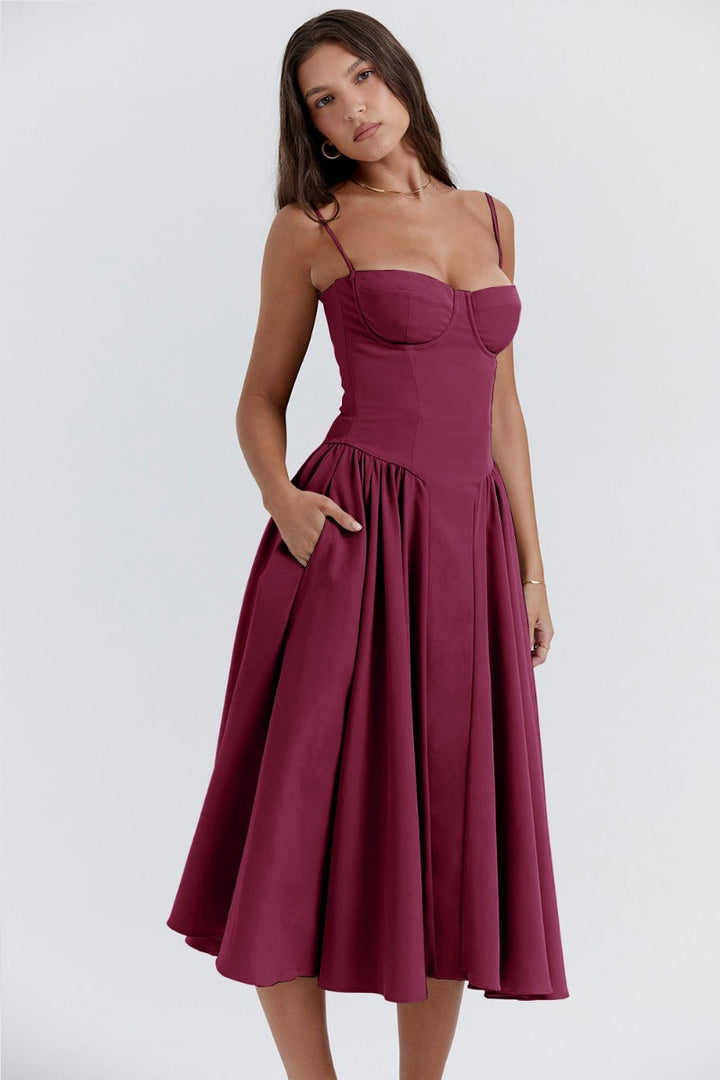 Abendkleid für Damen - Elegantes Corsagenkleid für Hochzeiten und Partys