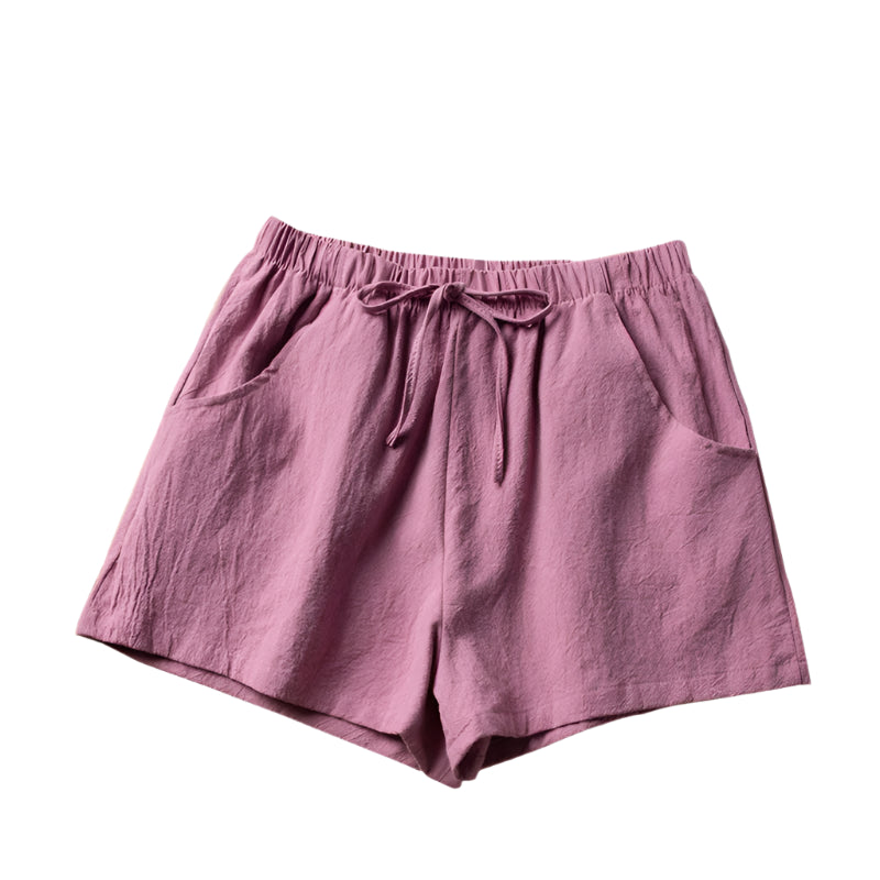 Shorts für Damen - Luftige Kurze Hose Mit Kordelzug für Sommer