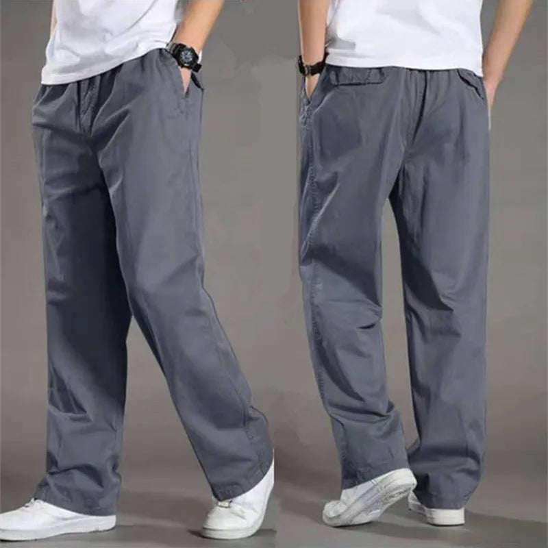 Freizeit-Hose für Herren - Wasserabweisende Weite Baumwolle Hose