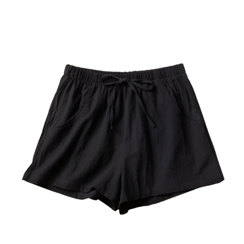 Shorts für Damen - Luftige Kurze Hose Mit Kordelzug für Sommer