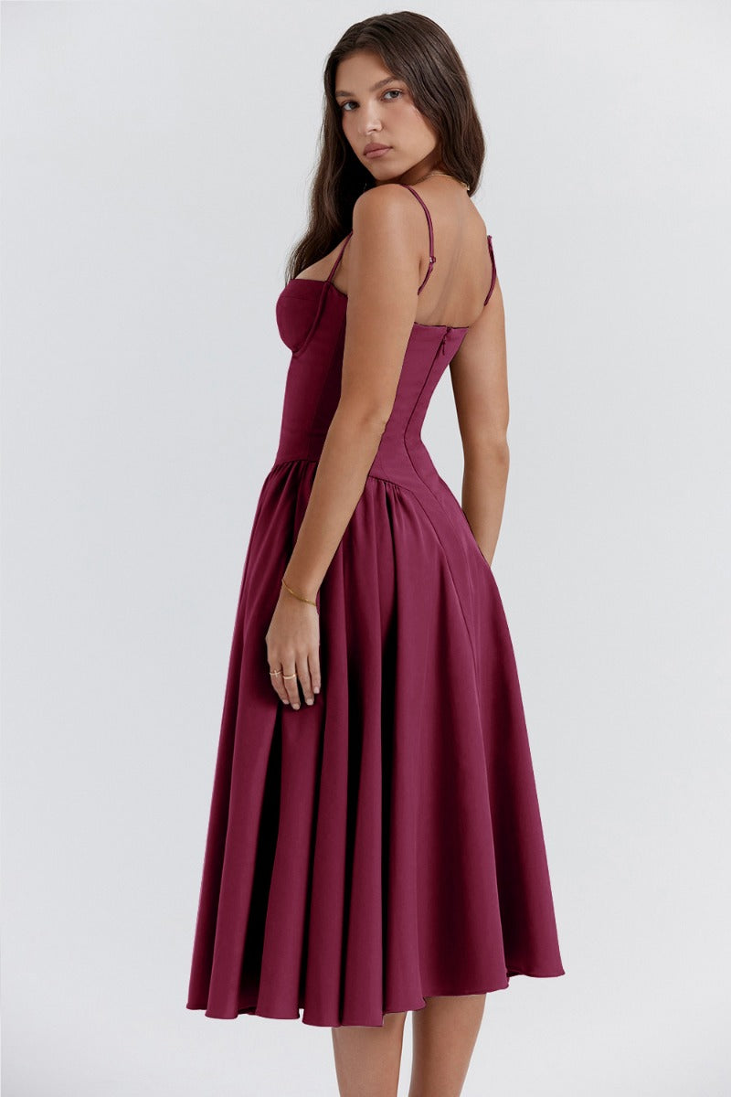 Abendkleid für Damen - Elegantes Corsagenkleid für Hochzeiten und Partys