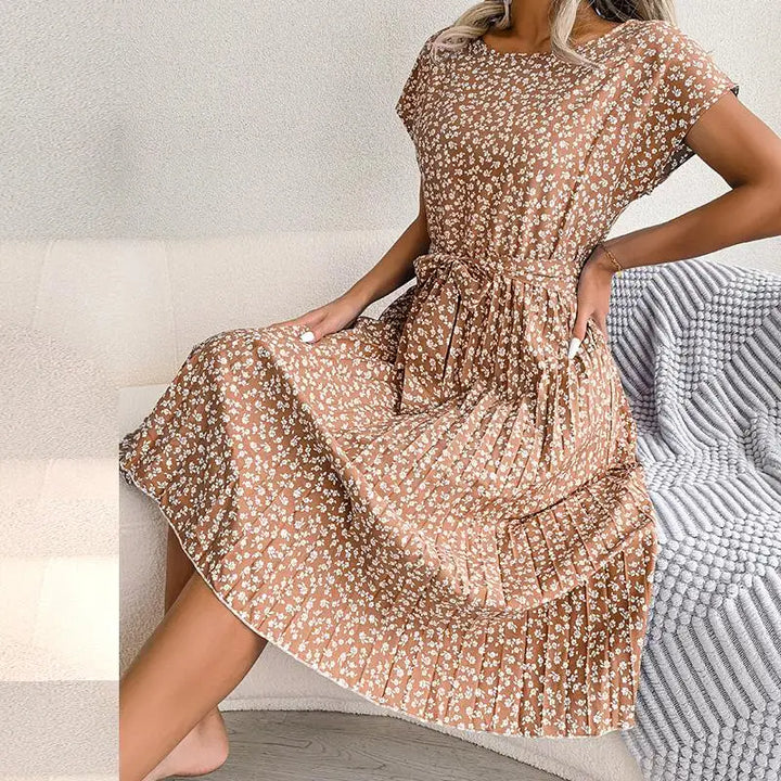 Olivia Sommerkleid | Luftiges Midikleid mit hoher Taille