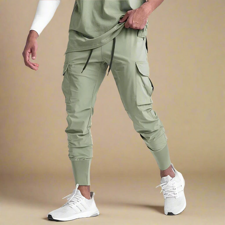 Schnelltrocknende Multi-Pocket Jogginghose für Herren | Slim Fit