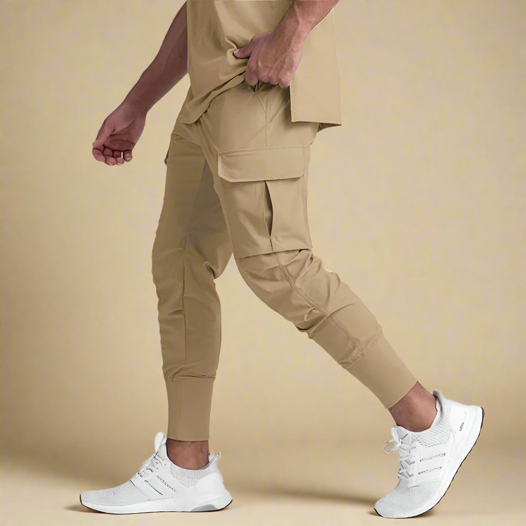 Schnelltrocknende Multi-Pocket Jogginghose für Herren | Slim Fit