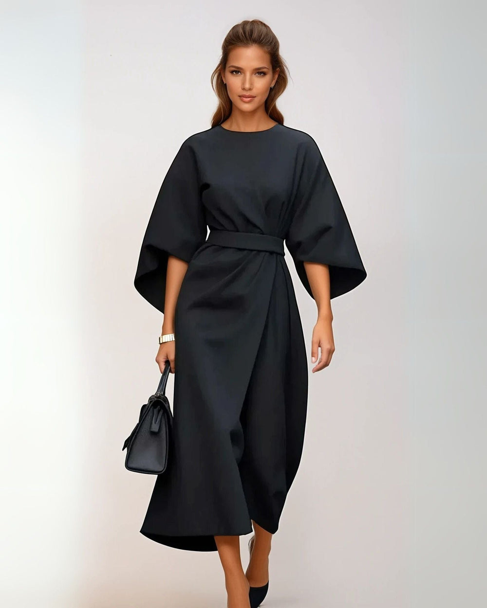 Stilvolles Damen Wickelkleid
