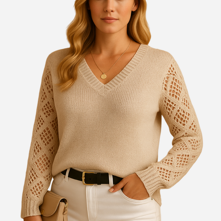Strickpullover für Damen - Lochmuster & Offen für den Winter