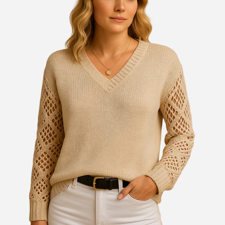 Strickpullover für Damen - Lochmuster & Offen für den Winter