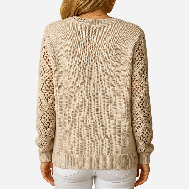 Strickpullover für Damen - Lochmuster & Offen für den Winter