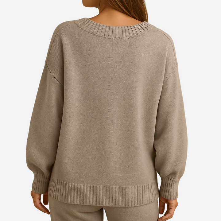 Strickpullover für Damen - V-Ausschnitt & Elegant für den Winter