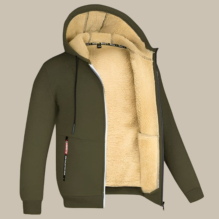 GENTS Sherpa Hoodie | Premium Herrenweste mit Fleecefutter