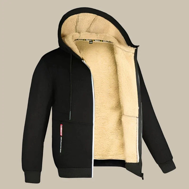 GENTS Sherpa Hoodie | Premium Herrenweste mit Fleecefutter