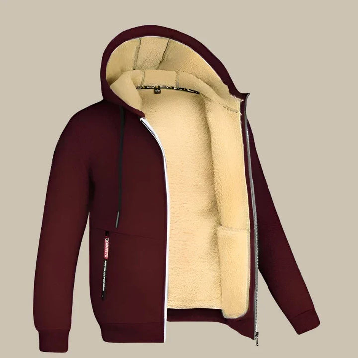 GENTS Sherpa Hoodie | Premium Herrenweste mit Fleecefutter