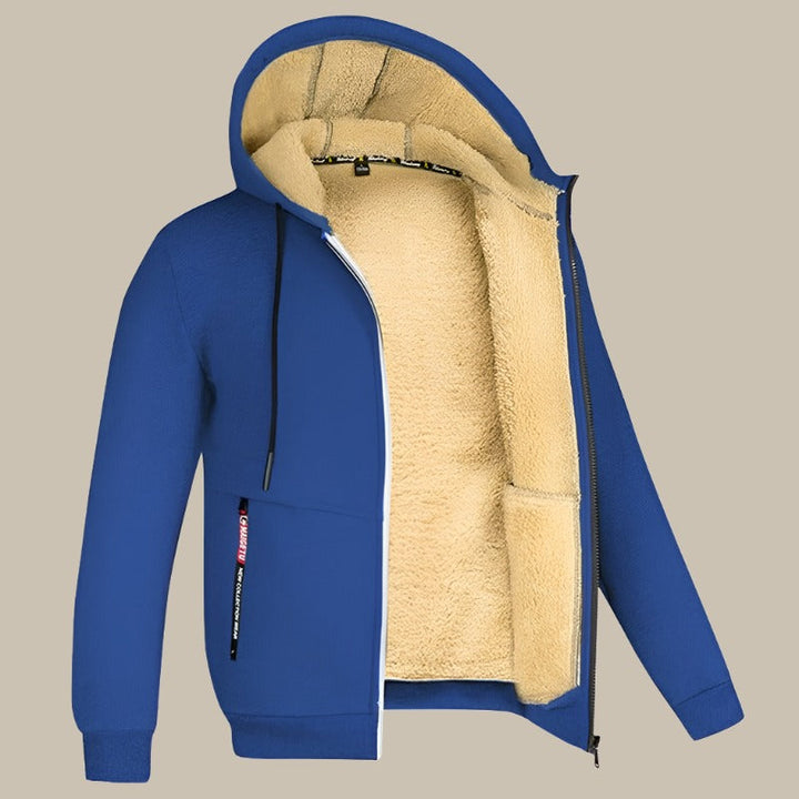 GENTS Sherpa Hoodie | Premium Herrenweste mit Fleecefutter