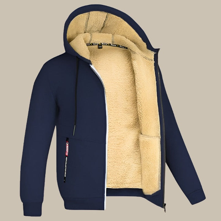 GENTS Sherpa Hoodie | Premium Herrenweste mit Fleecefutter