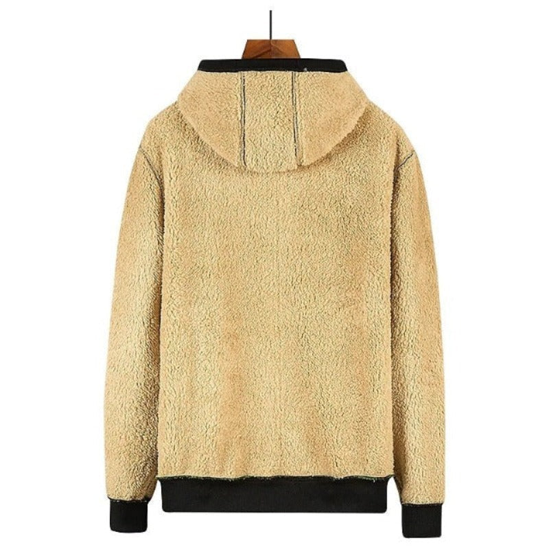 GENTS Sherpa Hoodie | Premium Herrenweste mit Fleecefutter