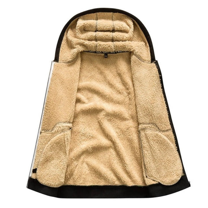 GENTS Sherpa Hoodie | Premium Herrenweste mit Fleecefutter