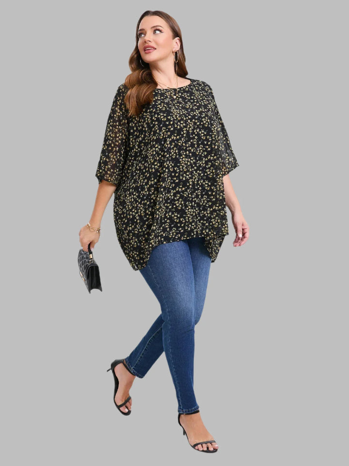Tunika-Top Blumen