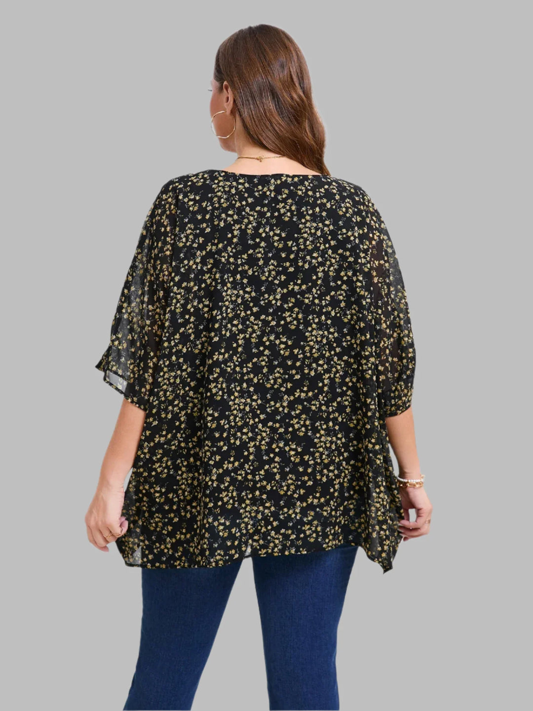 Tunika-Top Blumen