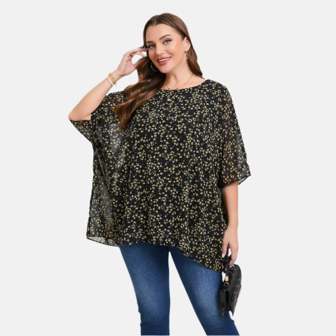 Tunika-Top Blumen