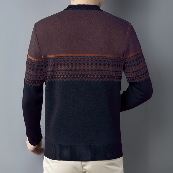 Edvard Troyer - Norwegische Zip Pullover für Herren