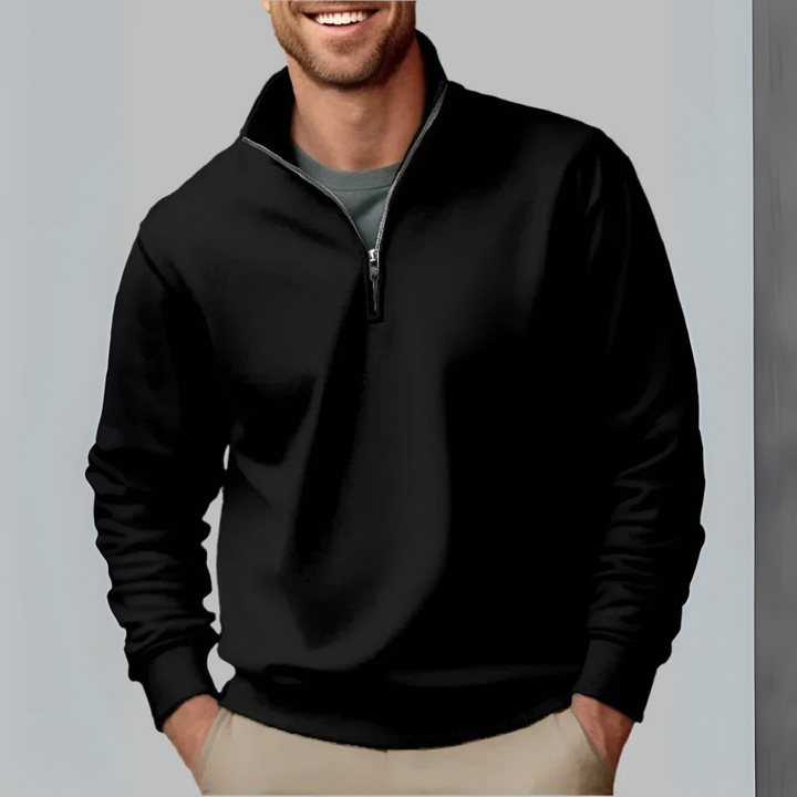 Floris Troyer - Premium Fleece-Pullover mit Reißverschluss