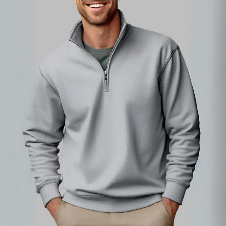 Floris Troyer - Premium Fleece-Pullover mit Reißverschluss