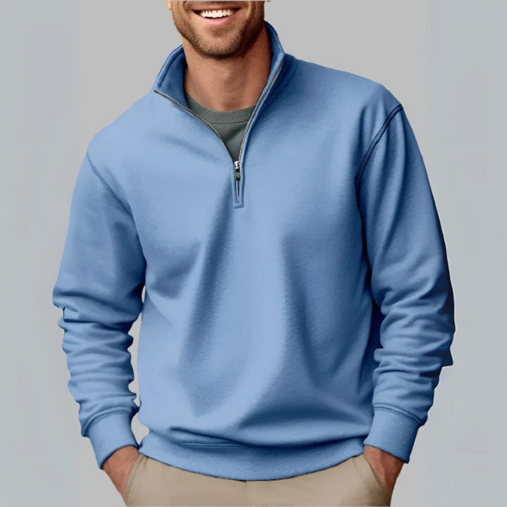 Floris Troyer - Premium Fleece-Pullover mit Reißverschluss