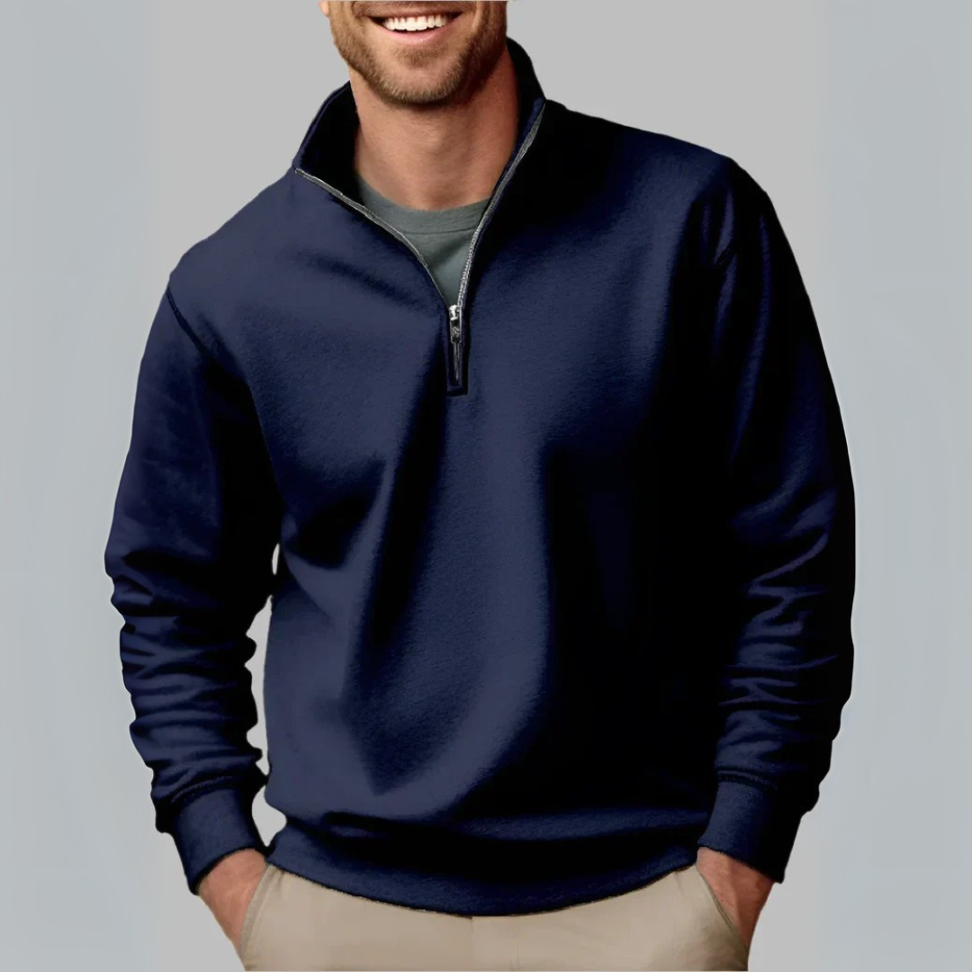 Floris Troyer - Premium Fleece-Pullover mit Reißverschluss