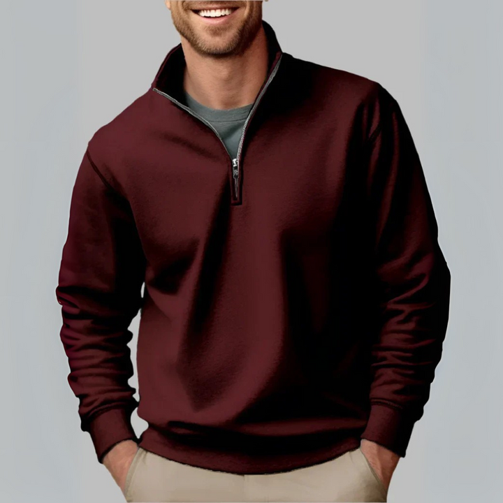 Floris Troyer - Premium Fleece-Pullover mit Reißverschluss