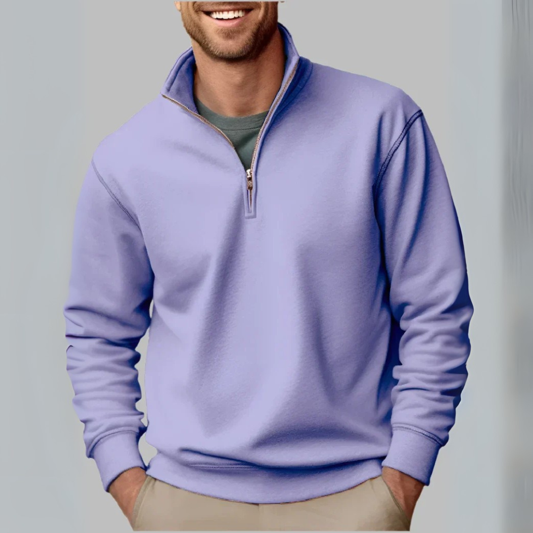 Floris Troyer - Premium Fleece-Pullover mit Reißverschluss