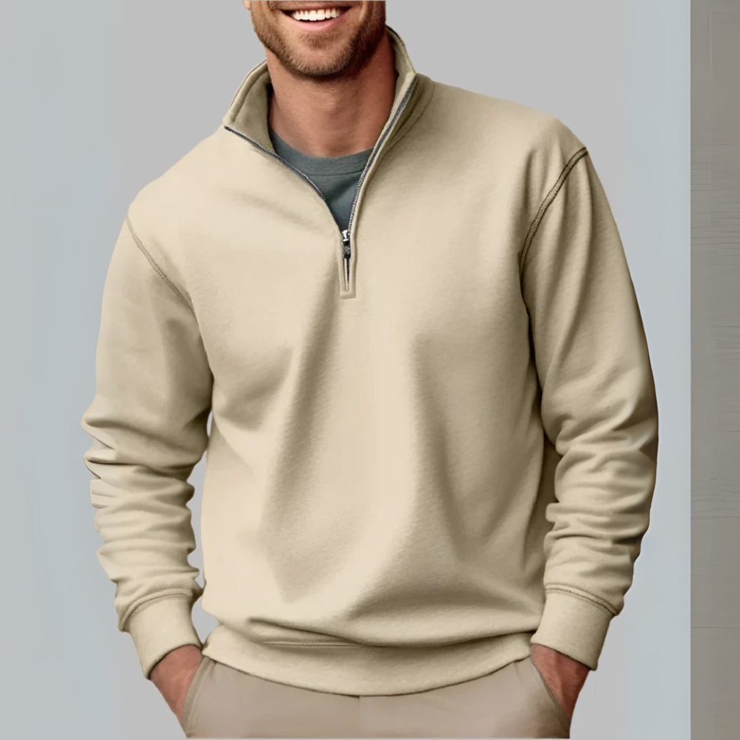 Floris Troyer - Premium Fleece-Pullover mit Reißverschluss