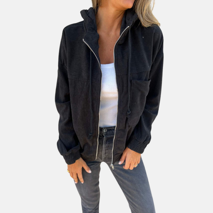 Strickjacke für das ganze Jahr - Leichte Hoodie-Jacke mit Reißverschluss und Kapuze für Damen