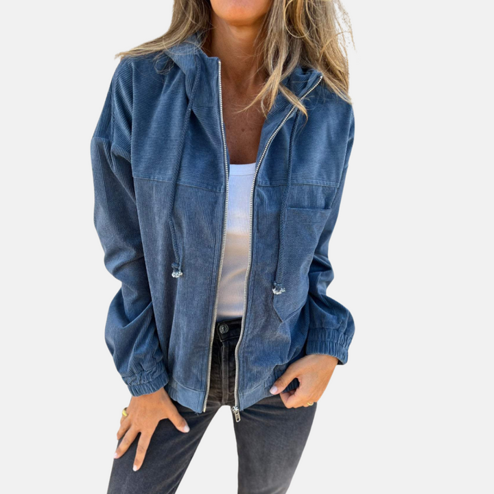 Strickjacke für das ganze Jahr - Leichte Hoodie-Jacke mit Reißverschluss und Kapuze für Damen