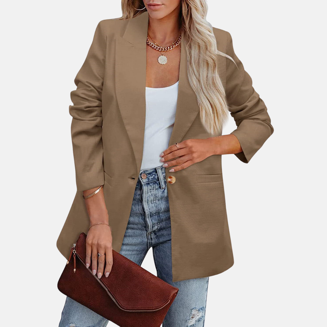 Blazer für den Herbst - Oversized Blazer mit Taschen für Damen