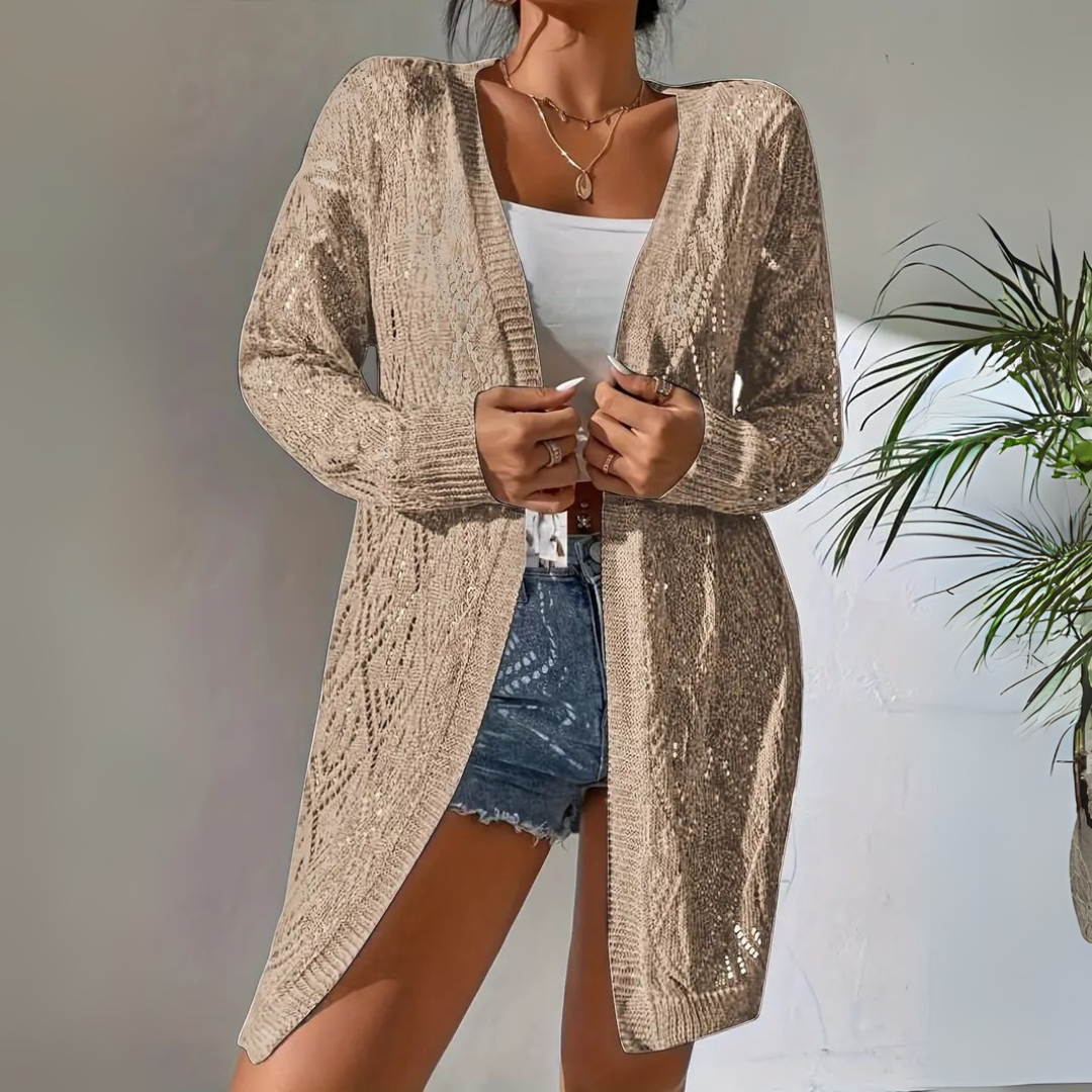 Annele Dekker Cardigan - Herbst Strickjacke für Damen