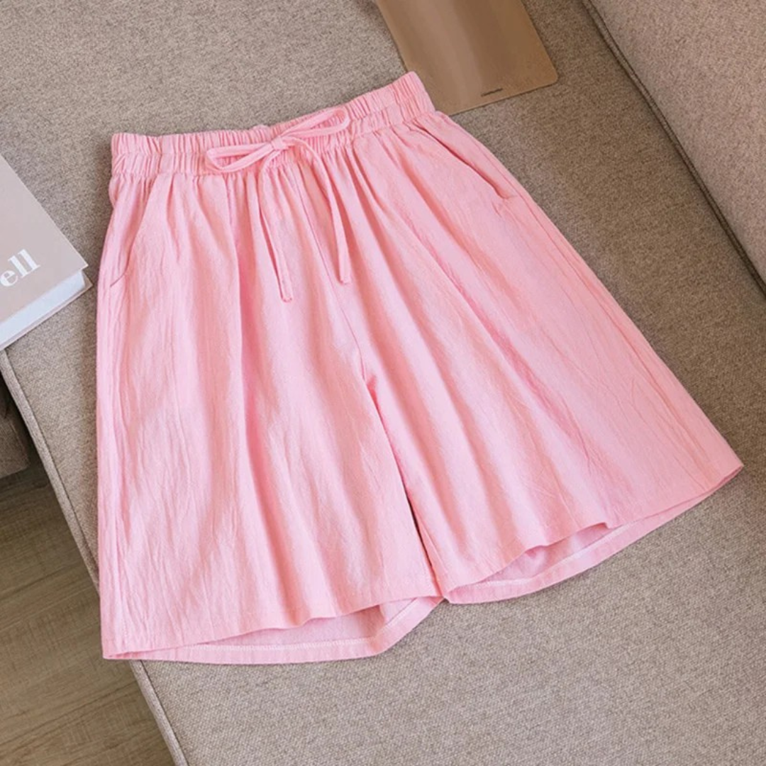 Shorts für Damen - Bequeme Kurze Hose Mit Kordelzug für Sommer