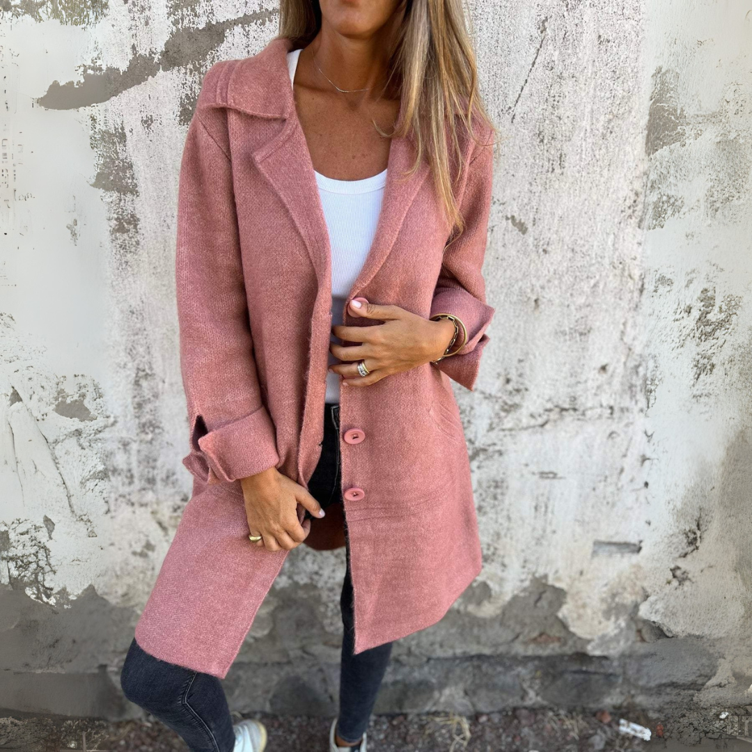 Saint Cantelle Cardigan - Strickjacke mit umgeschlagenem Kragen für den Winter