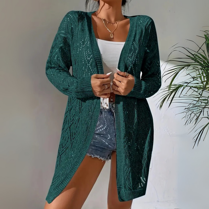 Annele Dekker Cardigan - Herbst Strickjacke für Damen