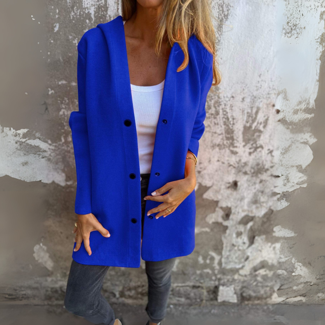 Petit Blue Strickjacke mit Knöpfen für Damen
