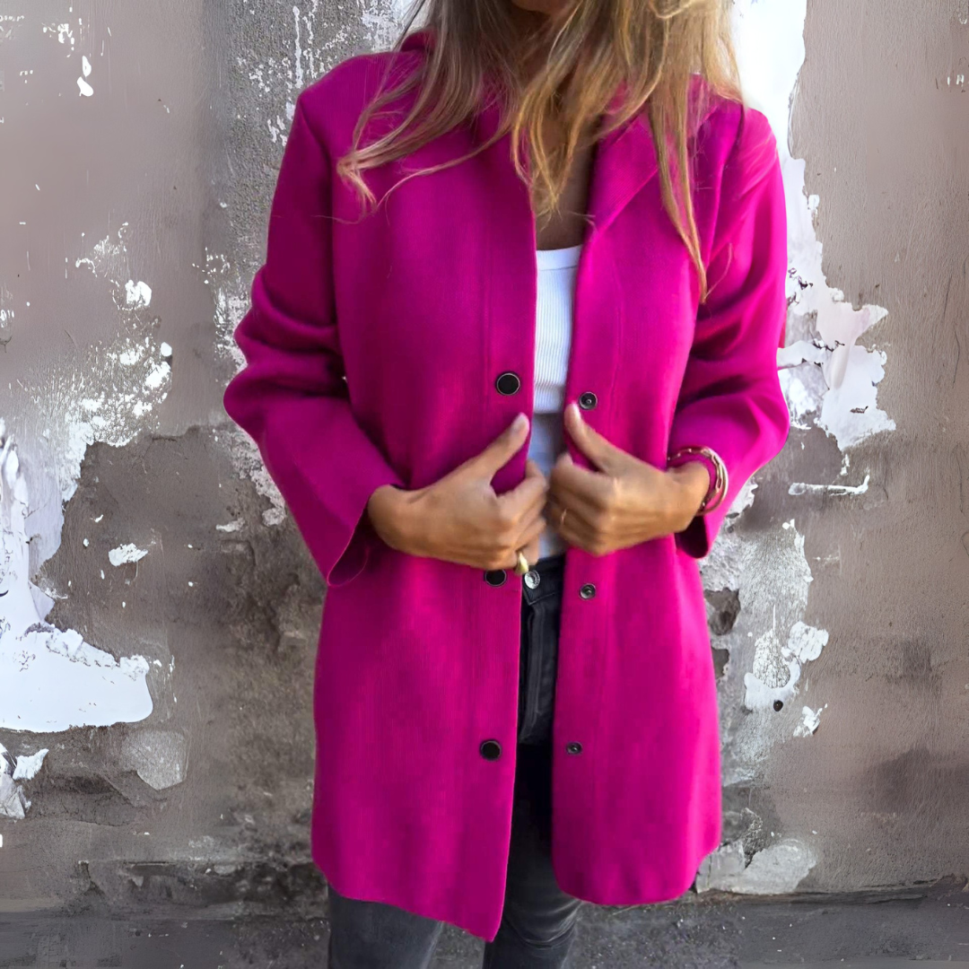 Petit Blue Strickjacke mit Knöpfen für Damen