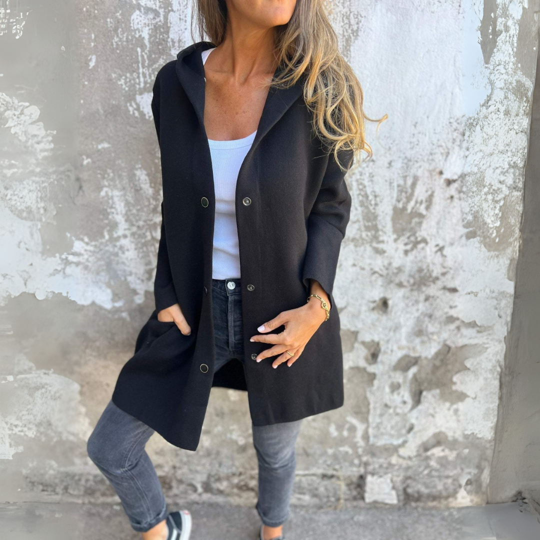 Petit Blue Strickjacke mit Knöpfen für Damen